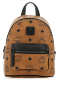 Mcm Unisex Printed Leather Handbag