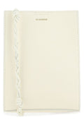 Jil Sander Woman Ivory Leather Small Tangle Shoulder Bag