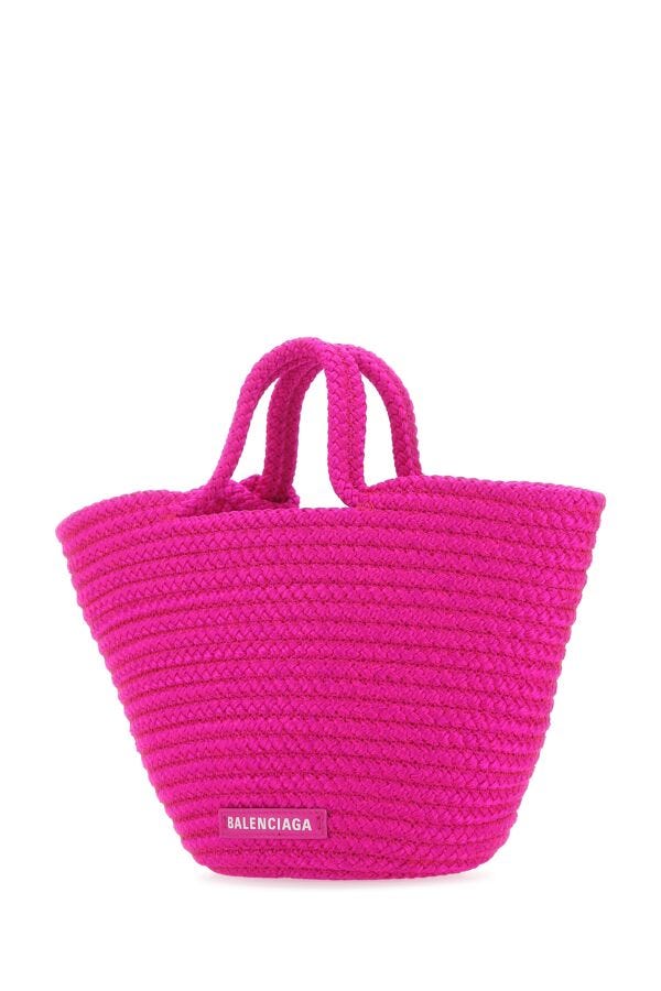 Balenciaga Woman Fuchsia Rope Small Ibiza Handbag