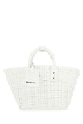 Balenciaga Woman White Synthetic Leather Bistro Xs Handbag