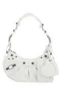 Balenciaga Woman Chalk Nappa Leather Le Cagole Xs Shoulder Bag