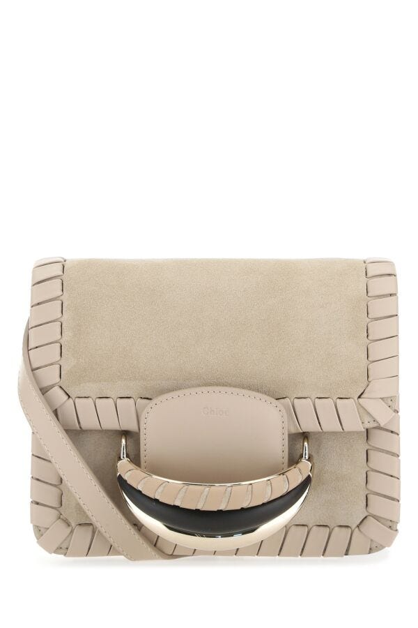 Chloe Woman Sand Suede Kattie Clutch