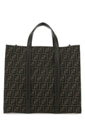 Fendi Man Embroidered Canvas Shopping Bag