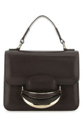 Chloe Woman Dark Brown Leather Small Kattie Handbag