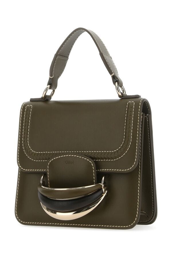 Chloe Woman Mud Leather Small Kattie Handbag