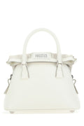 Maison Margiela Woman Ivory Leather Micro 5Ac Handbag