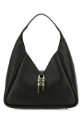 Givenchy Woman Black Leather Medium G-Hobo Handbag