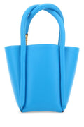 Boyy Woman Light Blue Leather Lotus 12 Handbag