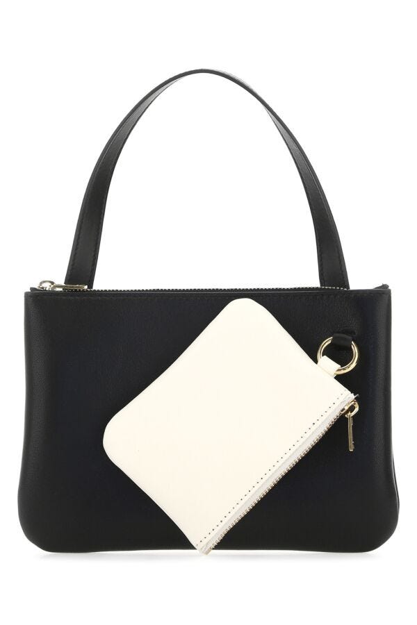 Jil Sander Woman Black Nappa Leather Handbag