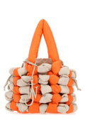 Jw Anderson Woman Two-Tone Fabric Knitted Handbag