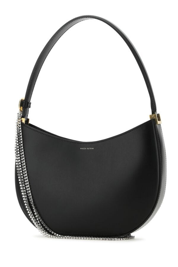Magda Butrym Woman Black Leather Medium Vesna Handbag