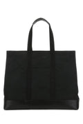 Alexander Mcqueen Man Black Fabric Shopping Bag