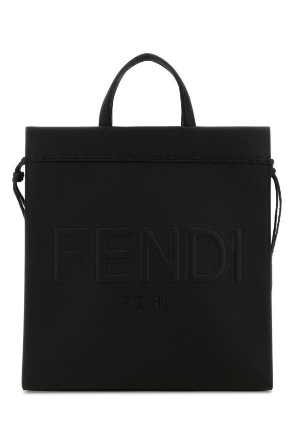 Fendi Man Black Medium Go To Shopper Shopping Bag