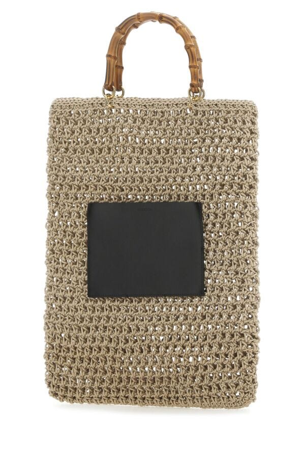Jil Sander Woman Beige Rope Medium Shopping Bag