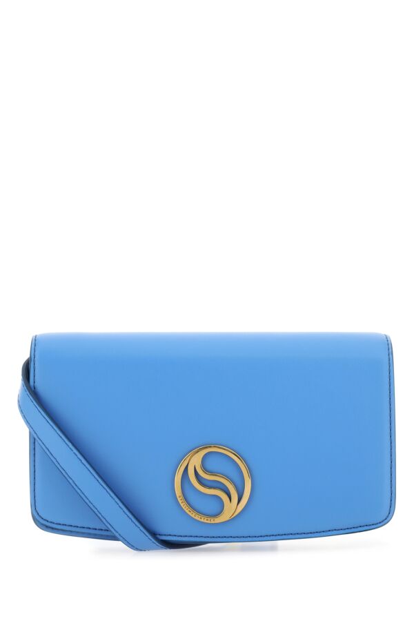 Stella Mccartney Woman Light Blue Alter Mat Mini S-Wave Clutch