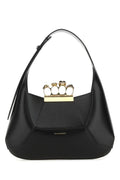 Alexander Mcqueen Woman Black Leather Handbag