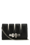 Alexander Mcqueen Woman Two-Tone Nappa Leather The Slash Clutch