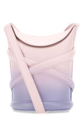 Alexander Mcqueen Woman Two-Tone Leather The Curve Bucket Bag