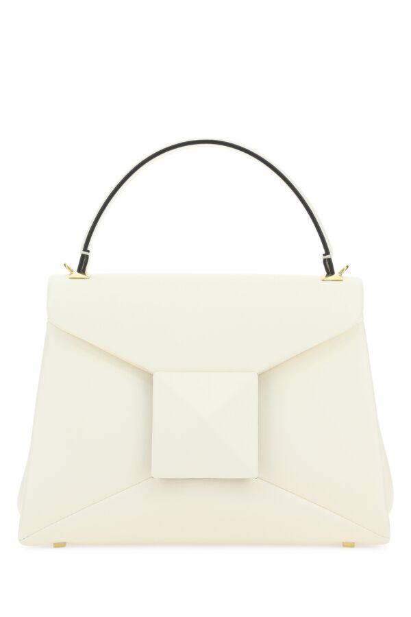 Valentino Garavani Woman Ivory Nappa Leather One Stud Handbag