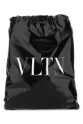 Valentino Garavani Man Black Leather Vltn Sack