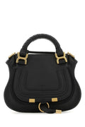 Chloe Woman Black Leather Mini Marcie Handbag