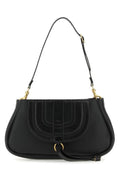 Chloe Woman Black Leather Marcie Clutch