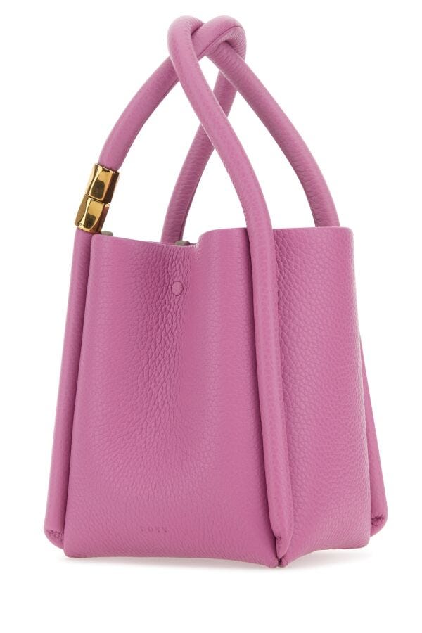 Boyy Woman Dark Pink Leather Lotus 12 Handbag