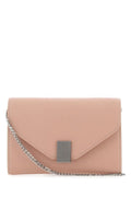 Lanvin Woman Antiqued Pink Leather Concerto Clutch