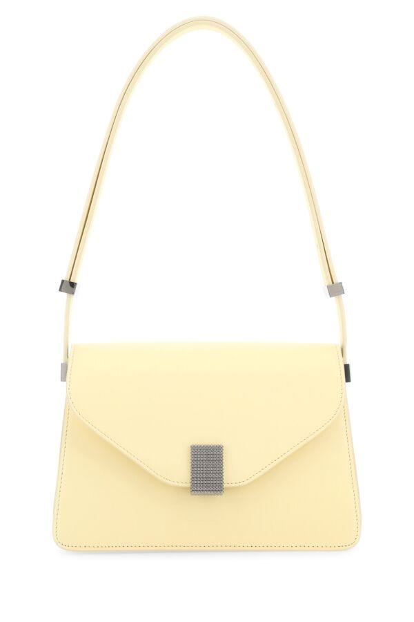 Lanvin Woman Pastel Yellow Leather Concerto Shoulder Bag