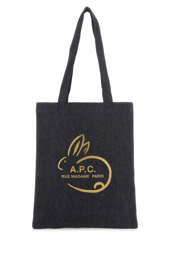 A.P.C. Unisex Denim Shopping Bag