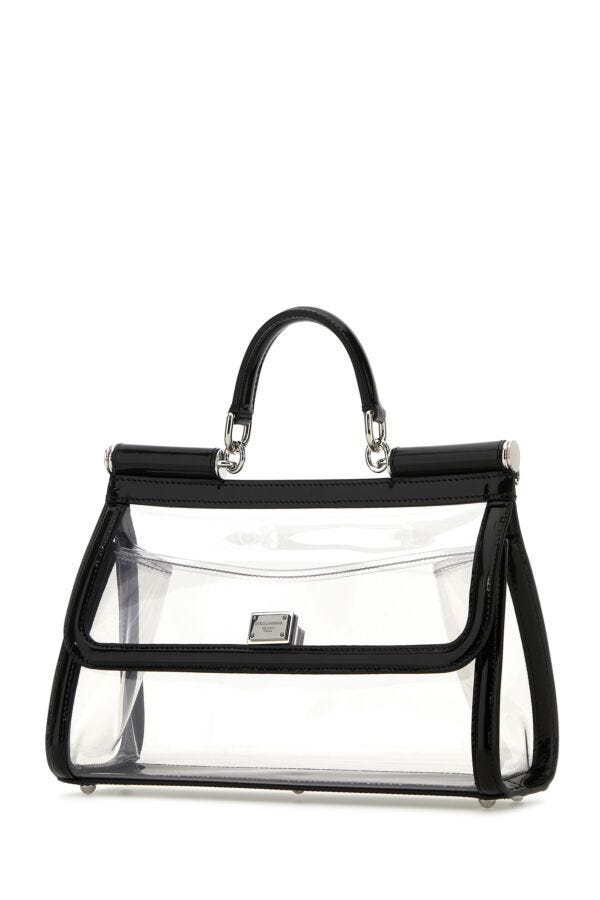 Dolce & Gabbana Woman Two-Tone Pvc And Leather Medium Sicily Handbag