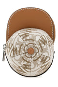 Jw Anderson Man Two-Tone Canvas And Leather Nano Cap Crossbody Bag