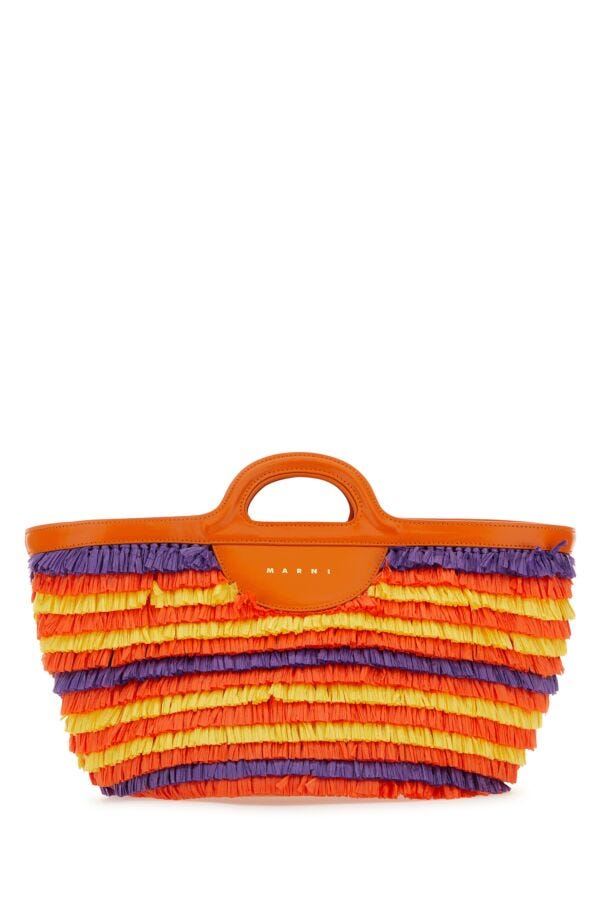 Marni Woman Multicolor Fabric Tropicalia Summer Handbag