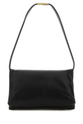 Marni Woman Black Leather Prisma Shoulder Bag