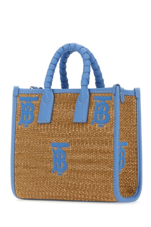Burberry Woman Raffia Mini Freya Handbag