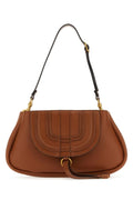 Chloe Woman Brown Leather Marcie Clutch
