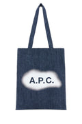 A.P.C. Unisex Blue Denim Lou Shopping Bag