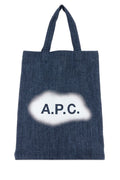 A.P.C. Unisex Blue Denim Lou Shopping Bag