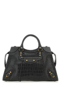 Balenciaga Woman Charcoal Leather Neo Classic City Handbag
