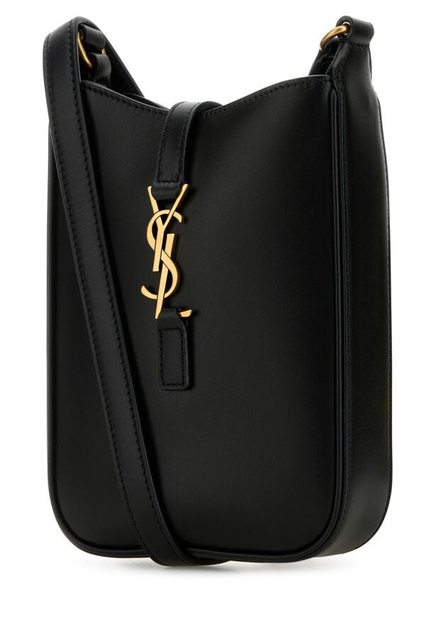 Saint Laurent Woman Black Leather Le 5 ÃƒÆ’Ã†â€™Ãƒâ€šÃ‚Â  7 Crossbody Bag