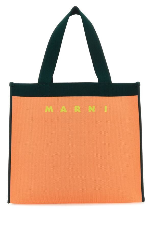Marni Man Two-Tone Jacquard Shopping Bag