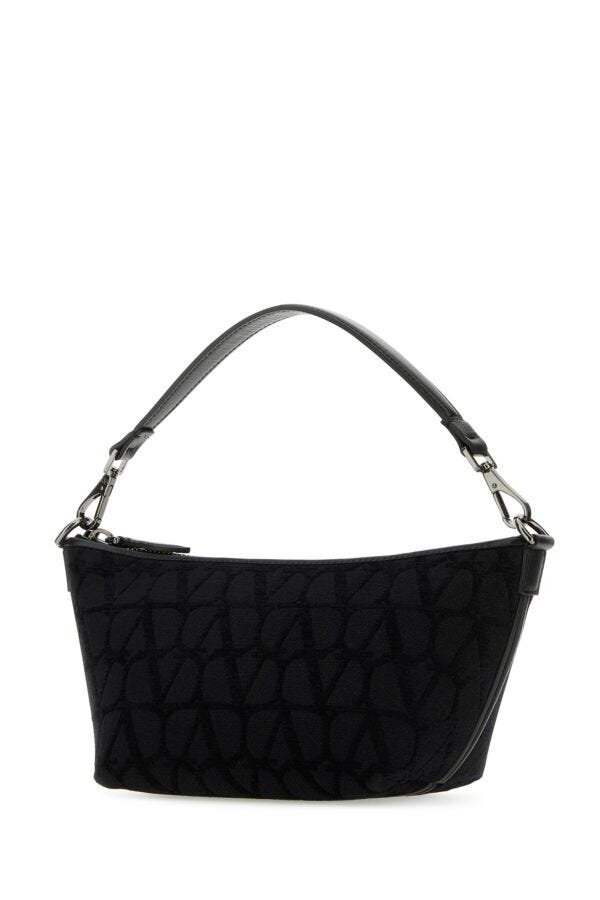 Valentino Garavani Man Toile Iconographe And Leather Handbag