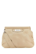 Maison Margiela Woman Beige Nappa Leather Small Glam Slam Classique Crossbody Bag