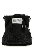 Maison Margiela Woman Black Satin Baby 5Ac Classique Handbag