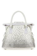 Maison Margiela Woman White Satin Micro 5Ac Classique Handbag