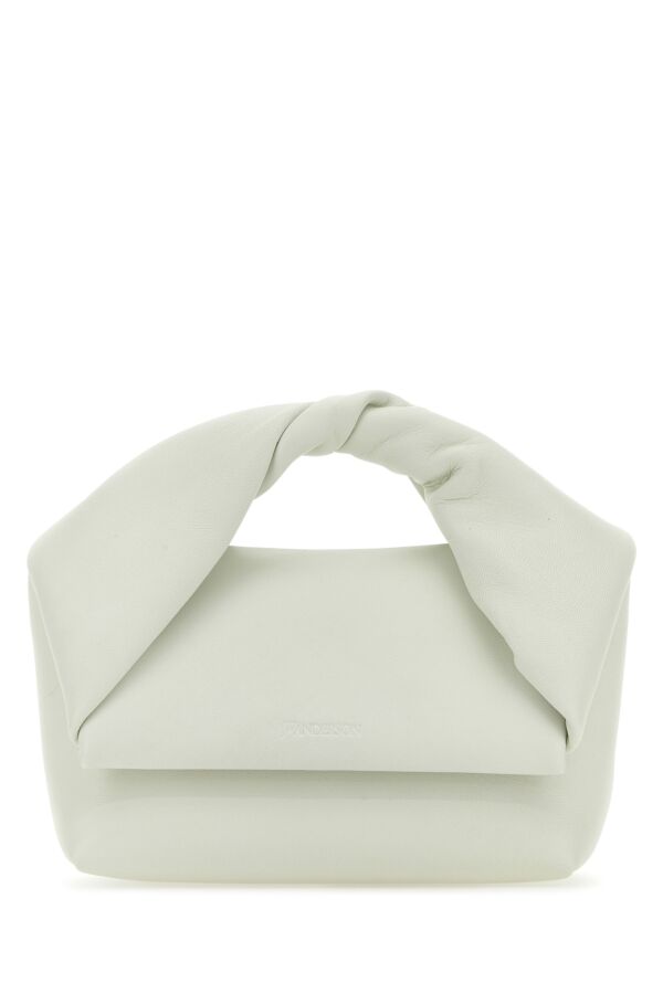 Jw Anderson Woman Ivory Nappa Leather Midi Twister Handbag