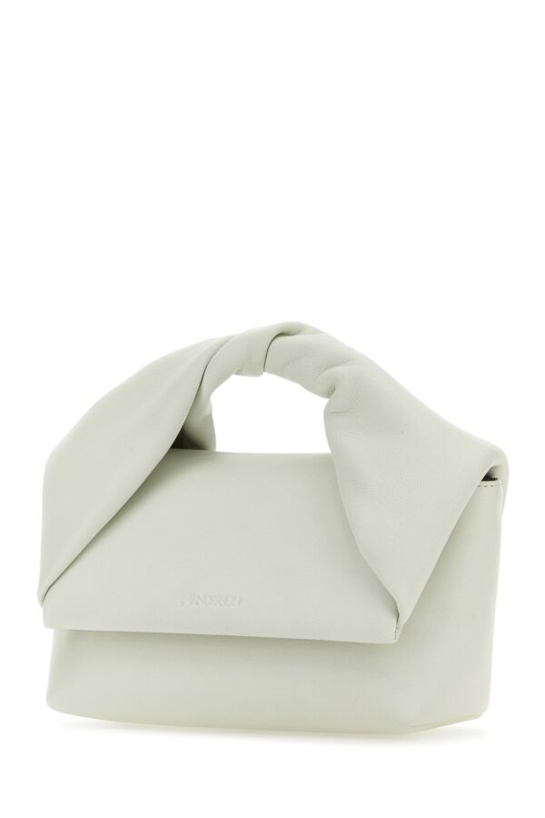 Jw Anderson Woman Ivory Nappa Leather Midi Twister Handbag