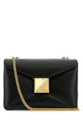 Valentino Garavani Woman Black Nappa Leather One Stud Shoulder Bag