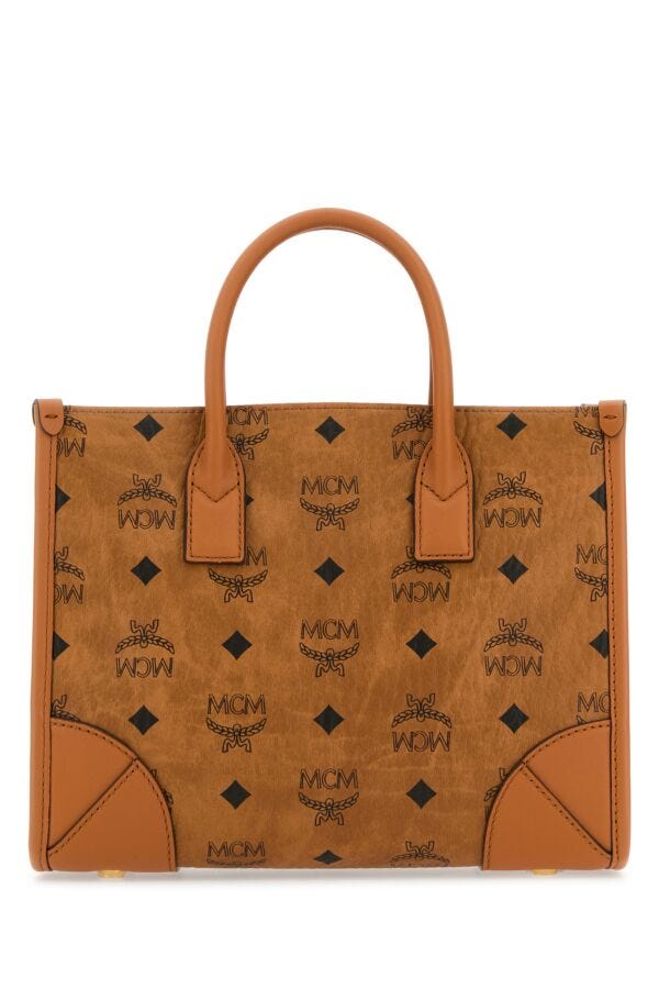 Mcm Unisex Printed Canvas MÃƒÆ’Ã‚Â£Ãƒâ€šÃ‚Â¼nchen Handbag