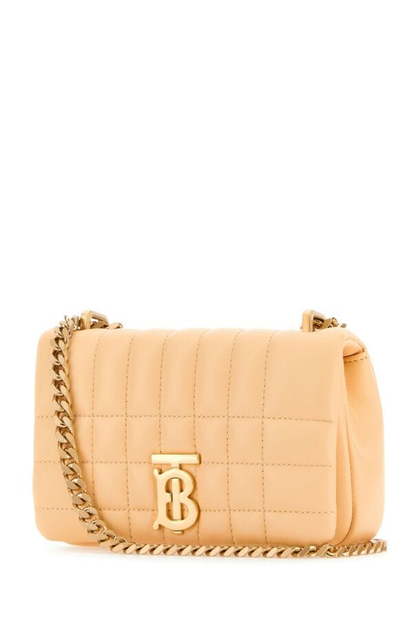 Burberry Woman Peach Leather Mini Lola Shoulder Bag